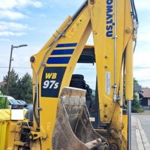 foto Komatsu WB97 S8 traktobagr rypadlo nakladač