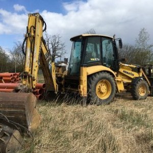 foto Komatsu WB97 s SPZ traktorbagr